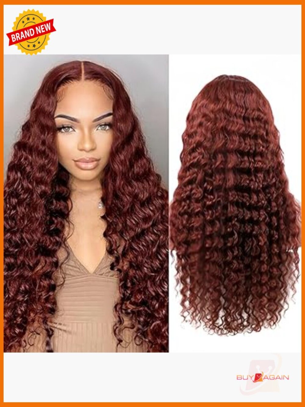 Deep Wave Lace Front Wig Human Hair 13x4 HD Lace Frontal Pre-Plucked 200%